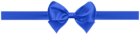 Blue Bow with Ribbon PNG Clipart