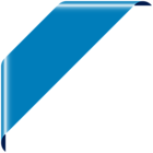 Blue Corner Banner PNG Clipart