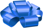 Blue Gift Foil Bow PNG Clipart