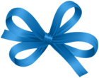 Bow Blue Decorative PNG Clip Art