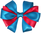 Bow Blue Red PNG Clip Art Image