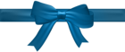 Bow Blue Transparent Clip Art Image