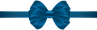 Bow Blue Transparent PNG Clip Art
