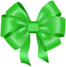 Bow Green Deco PNG Clipart