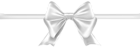 Bow White Transparent Clip Art Image