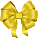 Bow Yellow Deco PNG Clipart
