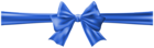 Bow with Ribbon Blue Clip Art Image