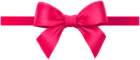 Bow with Ribbon Pink PNG Deco Clipart