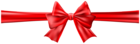 Bow with Ribbon Red Clip Art Image