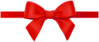 Bow with Ribbon Red PNG Deco Clipart