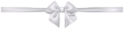 Bow with Ribbon White Transparent Image