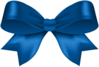 Classic Bow Blue PNG Clip Art Image