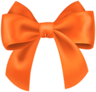 Classic Orange Bow PNG Transparent Clipart