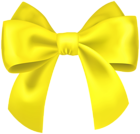 Classic Yellow Bow PNG Transparent Clipart