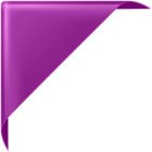Corner Banner Purple PNG Clipart