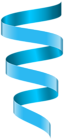 Curly Banner Ribbon Blue Clipart Image