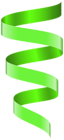 Curly Banner Ribbon Green Clipart Image