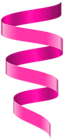 Curly Banner Ribbon Pink Clipart Image