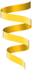 Curly Banner Ribbon Yellow Clipart Image