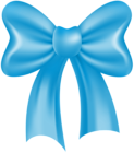 Cute Bow Blue PNG Clipart