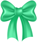 Cute Bow Green PNG Clipart