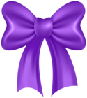 Cute Bow Purple PNG Clipart