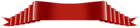 Deco Red Banner Transparent Clip Art