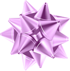 Decorative Gift Bow Violet PNG Clip Art Image