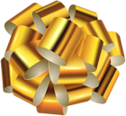 Decorative Gold Bow Transparent Clip Art Image