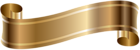 Elegant Banner Old Gold PNG Clip Art