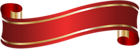 Elegant Banner Red PNG Clip Art