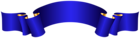 Elegant Blue Banner PNG Clip Art Image