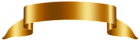 Gold Banner Free PNG Clip Art Image