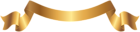Gold Banner PNG Clip Art Transparent Image