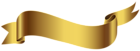 Gold Banner PNG Transparent Image