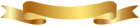 Gold Banner Transparent Clip Art Image