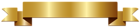Gold Banner Transparent PNG Clip Art