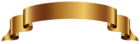 Gold Banner Transparent PNG Clip Art Image