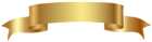 Gold Banner Transparent PNG Image