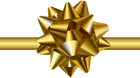 Gold Bow Transparent PNG Clip Art Image