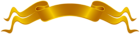 Gold Deco Banner PNG Clip Art Image