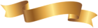 Gold Deco Banner PNG Clip Art Image