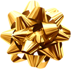 Gold Foil Bow PNG Clip Art Image