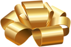 Gold Gift Foil Bow PNG Clipart