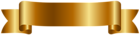 Golden Banner Free PNG Clip Art Image