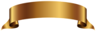 Golden Banner Transparent PNG Clip Art Image