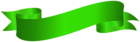 Green Banner Decor PNG Clipart
