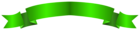 Green Banner Long PNG Transparent Clip Art Image