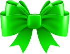 Green Bow Decorative PNG Clip Art Image