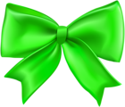 Green Bow PNG Transparent Clip Art Image